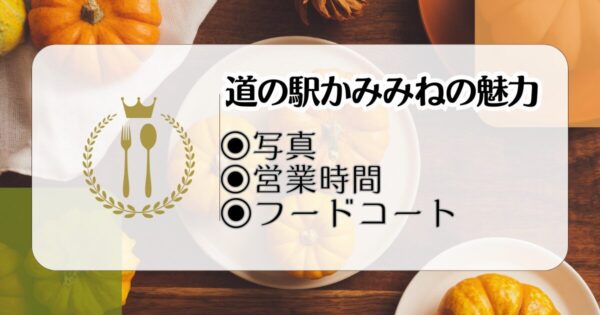 道の駅かみみねのアイキャッチ画像