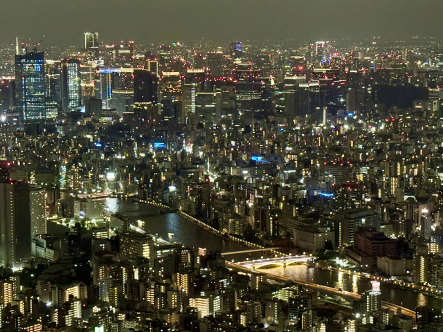 東京都心の夜景