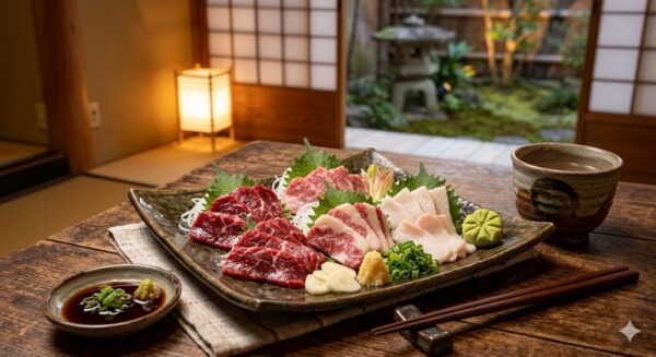 馬刺しの盛り合わせ
