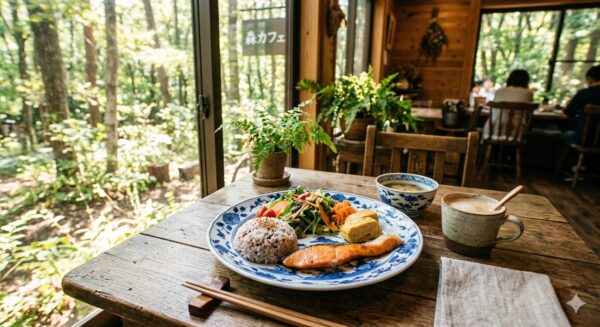 森カフェで頂くランチ
