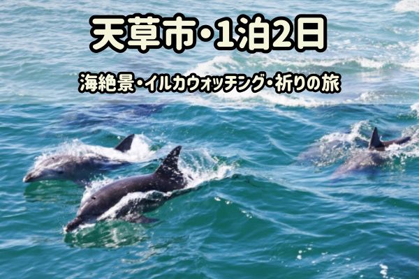 天草市1泊2日モデルコース：海絶景・イルカウォッチング・祈りの旅