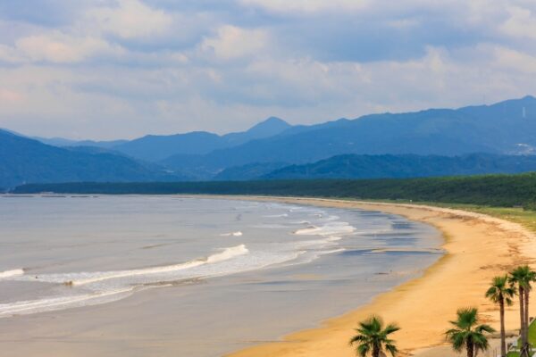 唐津シーサイドホテルからの唐津湾の風景