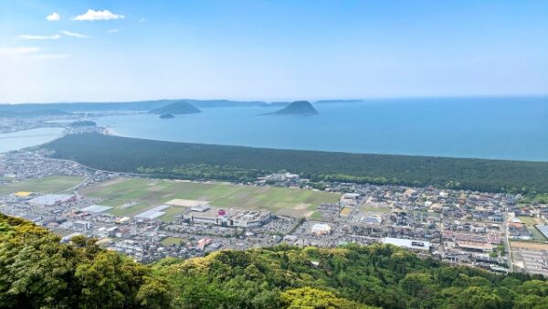 唐津市の名スポットである虹の松原の絶景