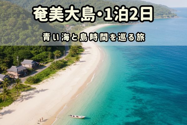 奄美大島1泊2日モデルコース：青い海と島時間を巡る旅