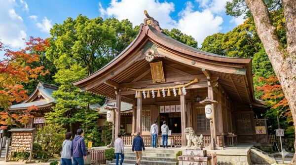 太宰府市にある宝満宮竈門神社の風景
